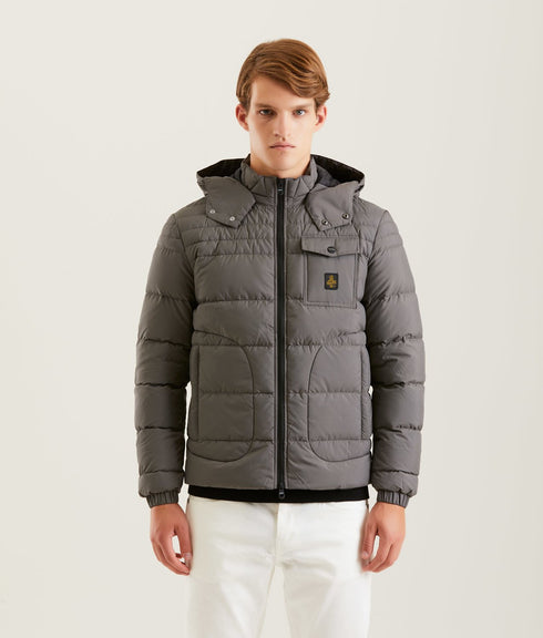 Piumino corto BENSON Jkt Uomo Grigio medio Refrigiwear- Francavilla Moda
